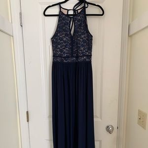 Navy Blue Prom Dress